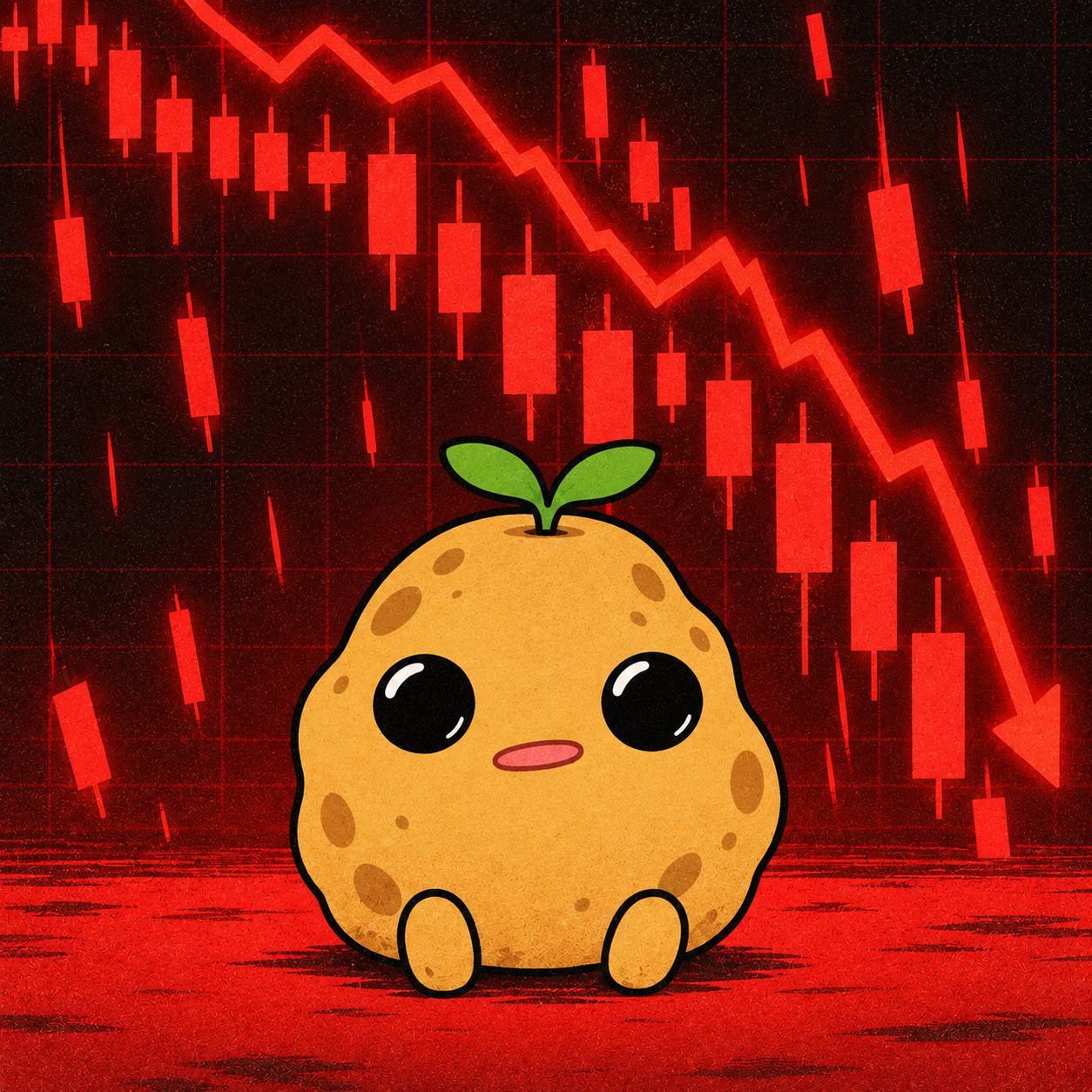 Spud surviving a red chart